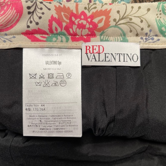 Red Valentino Wool Herringbone Prints Intarsia Shorts - Picture 4 of 8